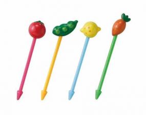 Ozdobne wykałaczki, pikery 10 sztuk - WARZYWA