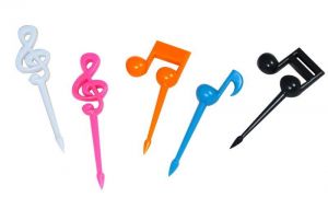 Ozdobne wykałaczki, pikery 16 szt - ZESTAW MUZYCZNY