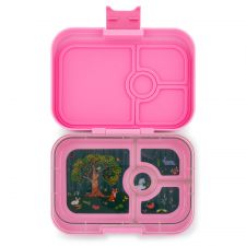 Lunchbox dla dzieci z 4 przegródkami - Yumbox Panino Stardust Pink