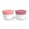 MONBENTO TEMPLE S - zestaw 2 pojemniczków na sosy - litchi + blush
