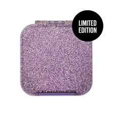 Mały, ultralekki lunchbox, pojemnik śniadaniowy dla dzieci z 2 przegródkami - Glitter (edycja limitowana)
