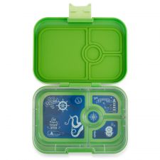 Lunchbox dla dzieci z 4 przegródkami - Yumbox Panino Cilantro Green