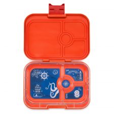 Lunchbox dla dzieci z 4 przegródkami - Yumbox Panino Saffron Orange