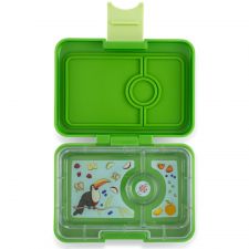 Yumbox Mini Snack minilunchbox z przegródkami dla dzieci - Cilantro Green