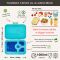 Duży lunchbox z 4 przegródkami - Yumbox Tapas Antibes Blue Zodiac