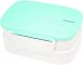 Dwupoziomowy, japoński lunchbox o pojemności 1,3 litra - widelec i przegródka w zestawie - Light Blue