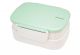 Dwupoziomowy, japoński lunchbox o pojemności 1,3 litra - widelec i przegródka w zestawie - Pepermint