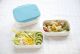 Dwupoziomowy, japoński lunchbox o pojemności 1,3 litra - widelec i przegródka w zestawie - Pepermint