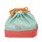 Torebka ozdobno-ochronna na lunch box - TAKENAKA mint-coral