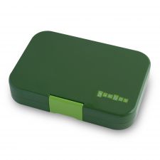 Duży lunchbox z 4 przegródkami - Yumbox Tapas Brooklyn Green - wkładka bez ilustracji