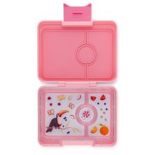 Yumbox Mini Snack minilunchbox z 3 przegródkami dla dzieci - Coco Pink Tukan