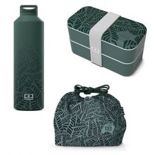 Zestaw Full Jungle: Monbento Original Jungle + termos z zaparzaczem + ozdobna torebka