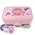 MONBENTO Tresor Bunny - różowo-fioletowy bento lunchbox dla dzieci (edycja limitowana)