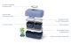 MONBENTO Tresor Blue Infinity - niebieski lunchbox dla dzieci