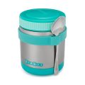 Termos obiadowy Yumbox Zuppa 420 ml - Aqua + łyżka w zestawie