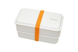 Bento box Takenaka Compact Double 1,25 litra - White