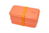 Bento box Takenaka Compact Double 1,25 litra - Coral