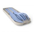 MONBENTO Pocket Color Blue Infinity - niebieskie sztućce biodegradowalne