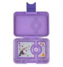 Yumbox Mini Snack minilunchbox z 3 przegródkami dla dzieci - Dreamy Purple