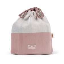 Duża torebka MONBENTO Pochette Natural Flamingo L - ozdobna i ochronna