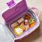 Zestaw 3 okrągłych, silikonowych pojemniczków do lunchboxów Yumbox - Pink