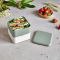 MONBENTO Square Natural Green lunch box 1,7 litra (Made in France)