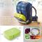 Lunchbox z 5 przegródkami i sztućcami w zestawie - Eseasons 5 Green 1,3 listra