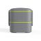 Dwupoziomowy lunchbox z 4 przegródkami i sztućcami w zestawie - Dark Grey Green 1,2 l