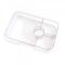 Yumbox Panino Wow Red lunchbox dla dzieci z 4 przegródkami - wkładka bez obrazków