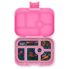 Zestaw Yumbox Classic Stardust Pink + wkładka Panino z 4 przegródkami (wkładki z 6 i 4 przegródkami w zestawie)