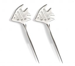 Ozdobne wykałaczki, pikery ze stali nierdzewnej - zestaw Rybki 2 sztuki LEKKABOX LEKKABOX