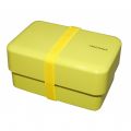 Japoński, dwupoziomowy bento box o pojemności 0,9 litra Rectangle - Green
