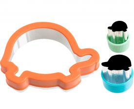 Wykrawacze ze stali nierdzewnej do chleba i tostów - zestaw 4 sztuk Żółwie