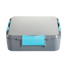 Littlelunchbox bento 3+ Grey DIY 1,3 litra - bento lunch box z 3, 4 lub 5 przegródkami dla dzieci