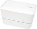 Bento box Takenaka Expanded Double White 1,15 litra + widelec i przegródka w zestawie