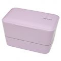 Bento box Takenaka Expanded Double Lavender 1,15 litra + widelec i przegródka w zestawie