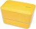 Bento box Takenaka Expanded Double Daffodil Yellow 1,15 litra + widelec i przegródka w zestawie