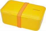 Bento box Takenaka Expanded Single 0,9 litra dla dzieci i dorosłych + ruchoma przegródka - Daffodil Yellow