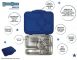 Yumbox Presto Santa Fe Blue - lunchbox z 5 przegródkami ze stali nierdzewnej z ceramiczną powłoką