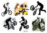 Wodoodporne naklejki ma lunchbox - rowery BMX