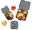 Littlelunchbox bento 3 Ash Grey - bento lunch box z przegródkami dla dzieci