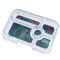 Duży lunchbox z 5 przegródkami - Yumbox Tapas Brooklyn Green Jungle