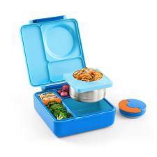 OmieBox lunchbox z termosem - bento z przegródkami dla dzieci 1,35 litra - Blue Sky