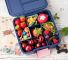 Zestaw 4 trójkątnych silikonowych pojemniczków do lunchboxów - Pastell