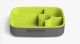 Lunchbox z 5 przegródkami i sztućcami w zestawie - Eseasons 5 Dark Grey Green 1,3 litra