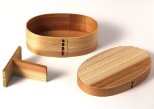 Tradycyjny japoński bento Box Mage Wappa 400 ml - drewno z cedru japońskiego