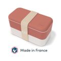 Bento Box MONBENTO Original 1 litr - dwupoziomowy, szczelny lunch box - Terracotta