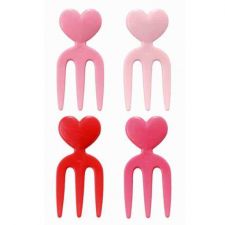 Zestaw do ozdabiania bento WIDELCZYKI SERDUSZKA