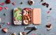 Bento Box MONBENTO Original 1 litr - dwupoziomowy, szczelny lunch box - Rosa Moka
