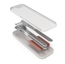Sztućce Monbento Slim Box Moka Pink